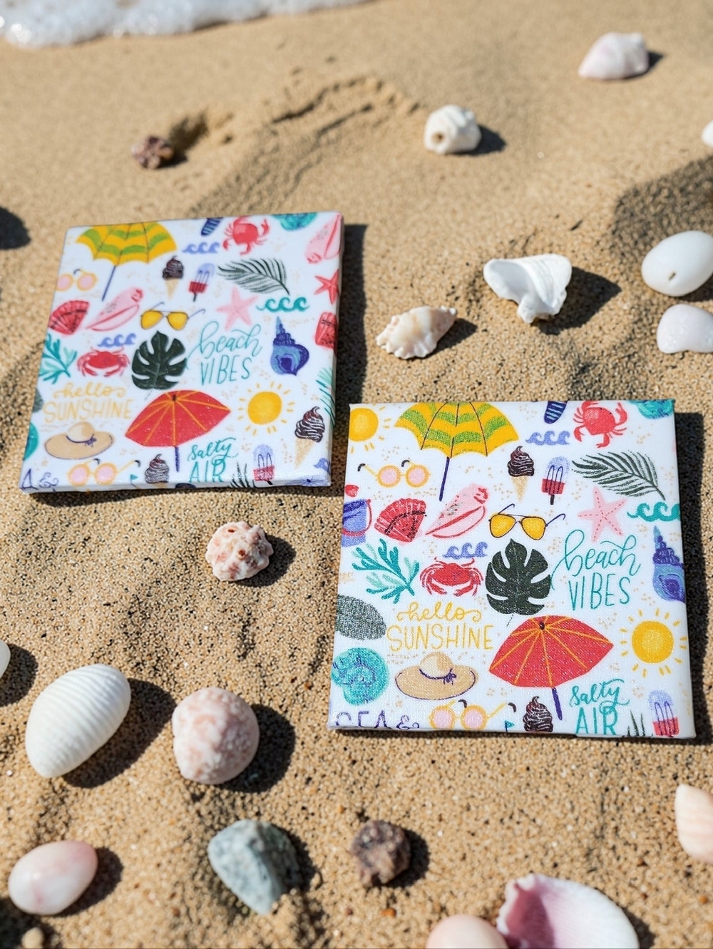 Beach Vibes Coaster Set